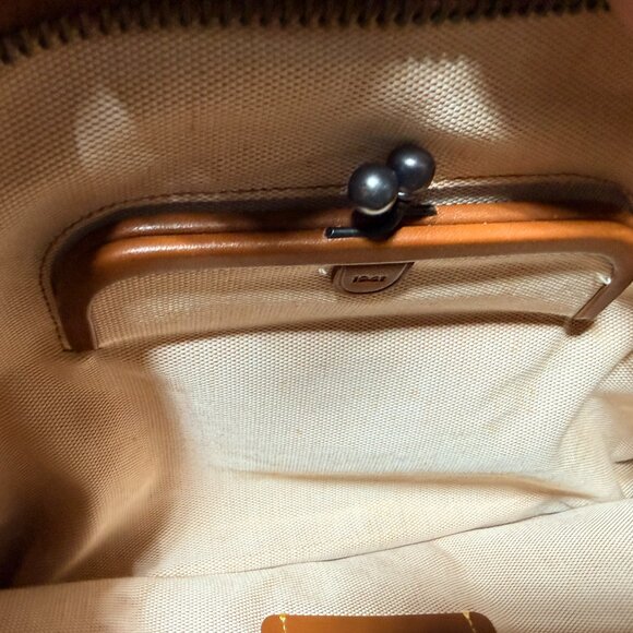 Coach Rogue Bag 36 With Colorblock Snake C4557 Python Black Copper 1941 Saddle - Picture 5 of 5